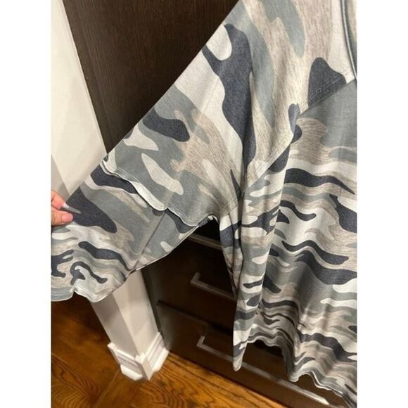 Como vintage grey camo woman’s top 3XL - Picture 2 of 4